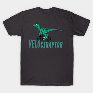 Velociraptor - The Cycling Dinosaur. T-Shirt